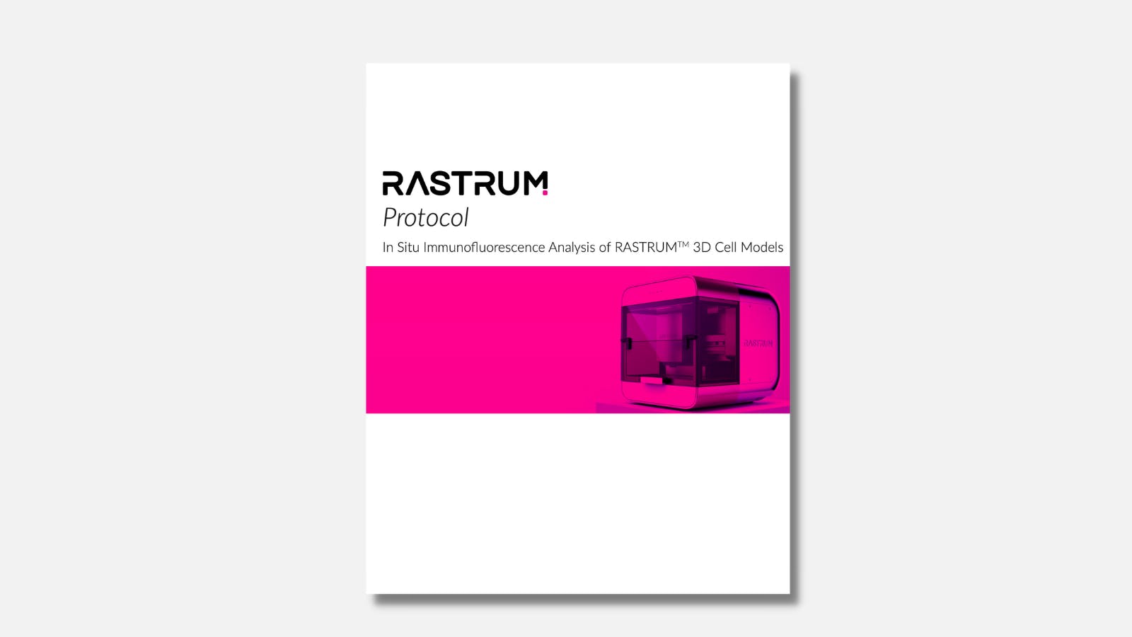In Situ Immunofluorescence Analysis of RASTRUM™ 3D Cell Models