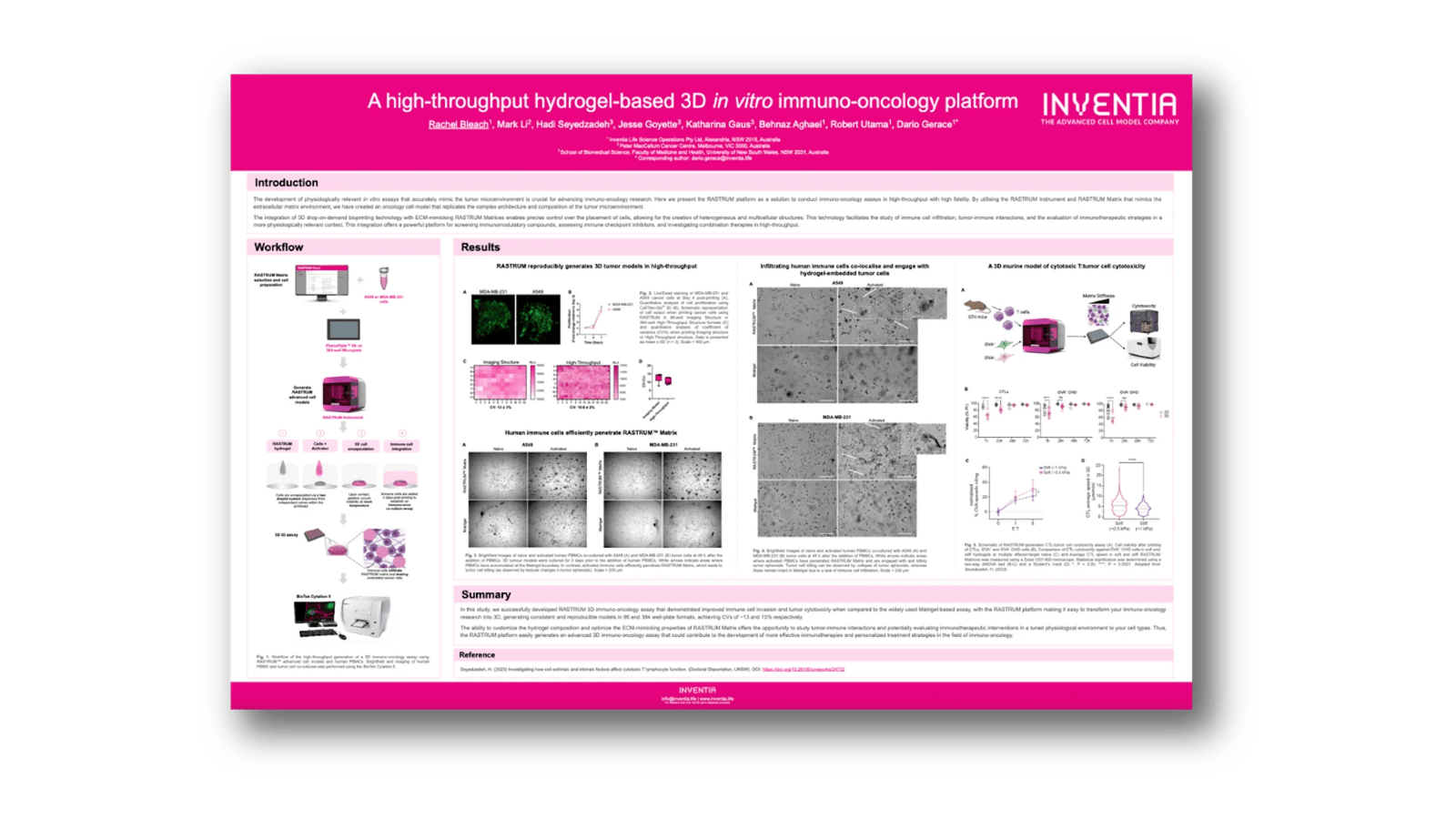 A high-throughput hydrogel-based 3D in vitro immuno-oncology platform