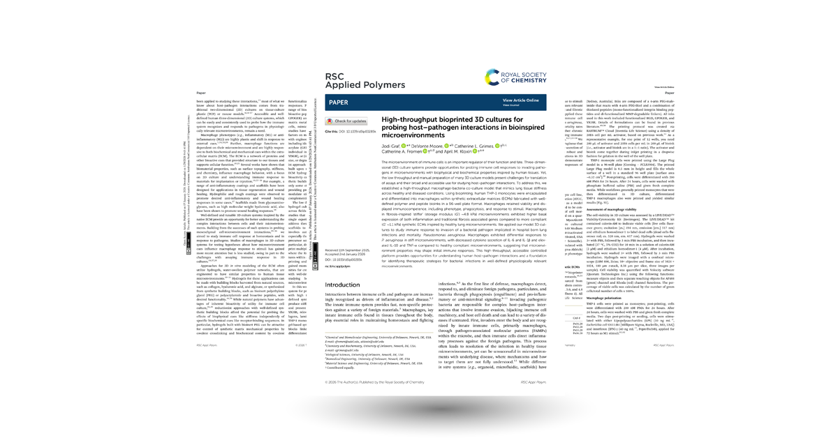 High-throughput bioprinted 3D cultures for probing host–pathogen interactions in bioinspired microenvironments
