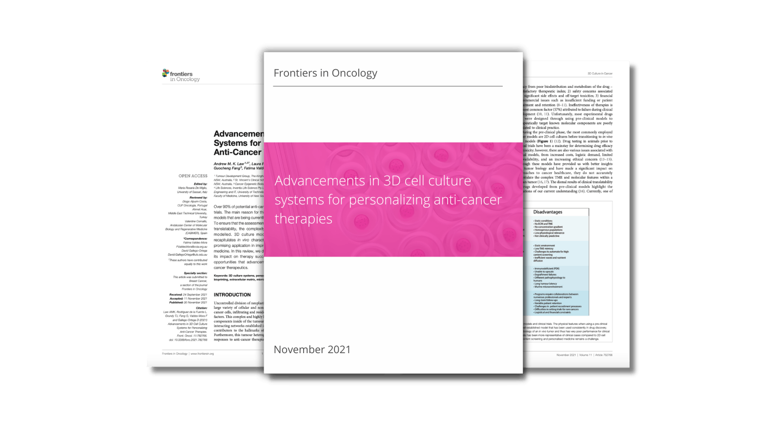 Advancements in 3D cell culture systems for personalizing anti-cancer therapies