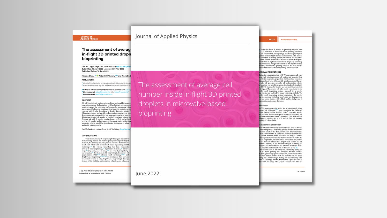 The assessment of average cell number inside in-flight 3D printed droplets in microvalve-based bioprinting