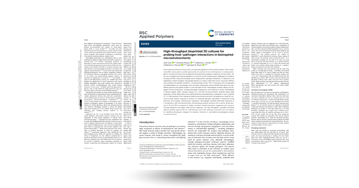 High-throughput bioprinted 3D cultures for probing host–pathogen interactions in bioinspired microenvironments
